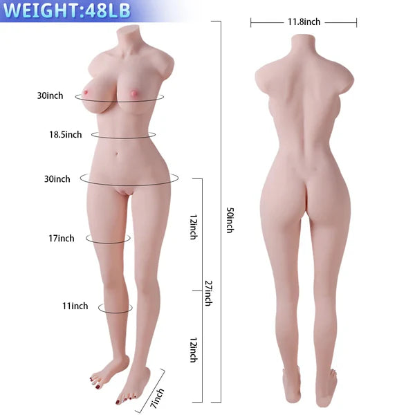 Brooke: TPE Full Body Sex Doll 22.0kg (48.0lb) with Lifelike Sexy Legs & Feet