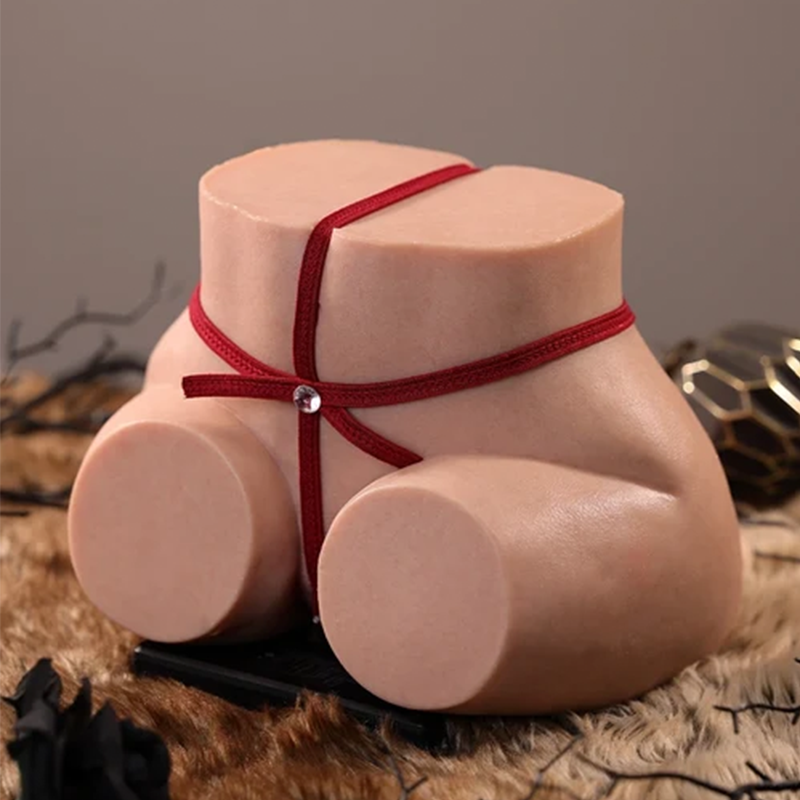 Mary: Platinum Silicone Sex Torso 5kg (11.02lb) Rear-Entry Stance & Dual Tunnels
