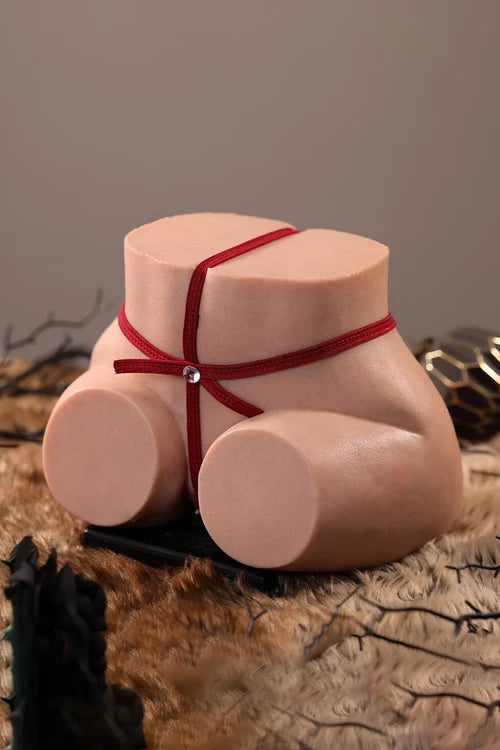 Mary: Platinum Silicone Sex Torso 5kg (11.02lb) Rear-Entry Stance & Dual Tunnels