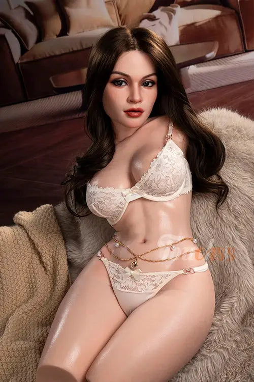 Emilia: Asian Silicone Sex Torso 21kg (46lb) ROS Head with Movable Jaw & Gel Breasts
