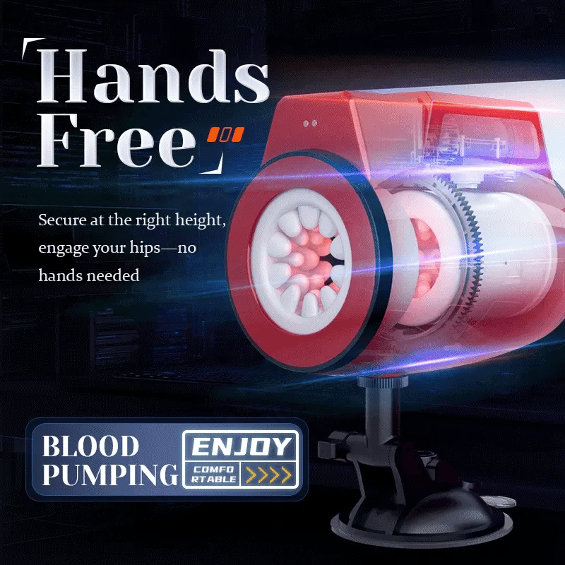 XR7: Dual Ended Male Masturbator Thrusting Rotating Vibrating Waterproof