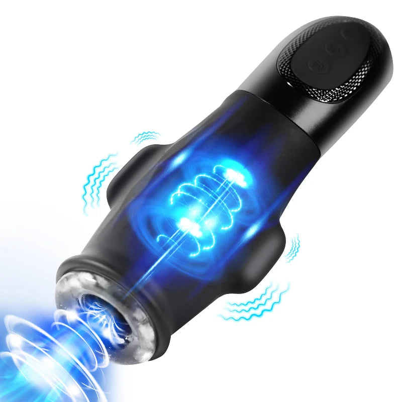 XS3: Portable Male Masturbator 9 Vibration 5 Suction for Small Penis