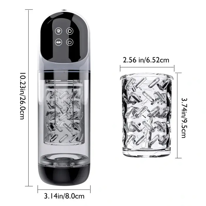 XR3 Plus: 2-in-1 Stroker & Penis Pump with 7 Suction Rotating Waterproof