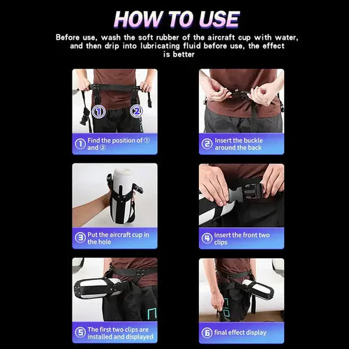 XA6: Hands-Free Wearable Strap for Masturbation Cup
