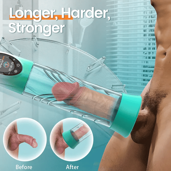 XP14: Automatic Penis Pump with Digital Display 4 Pressure 9 Suction Waterproof