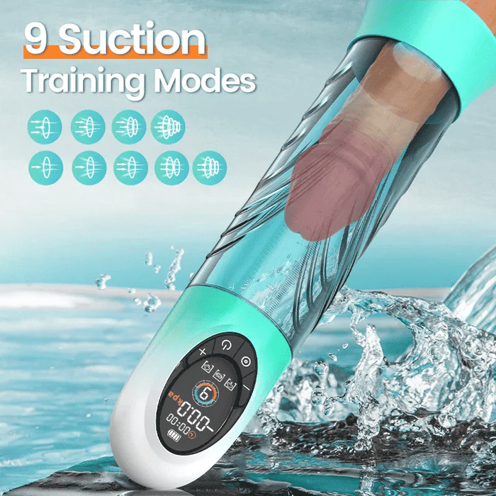XP14: Automatic Penis Pump with Digital Display 4 Pressure 9 Suction Waterproof