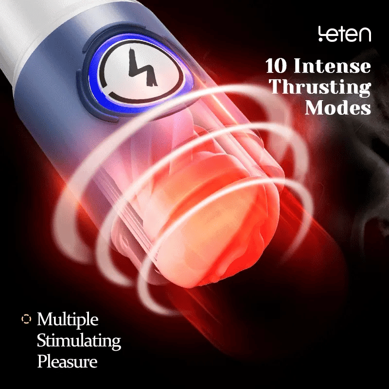 Leten ThermoPod: High-Speed Auto Stroker with 10-Strip Infrared Light Heating