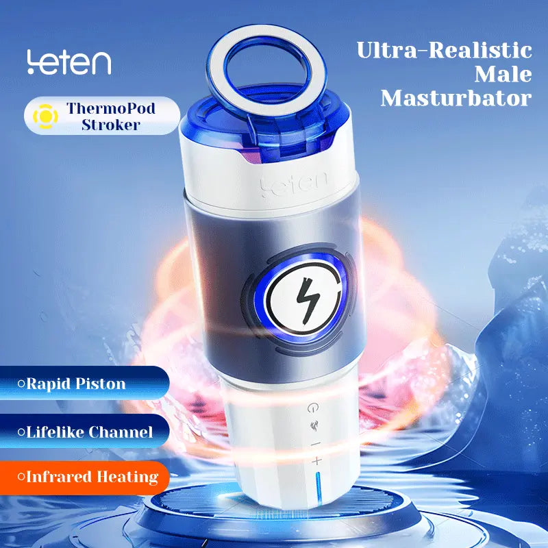 Leten ThermoPod: High-Speed Auto Stroker with 10-Strip Infrared Light Heating