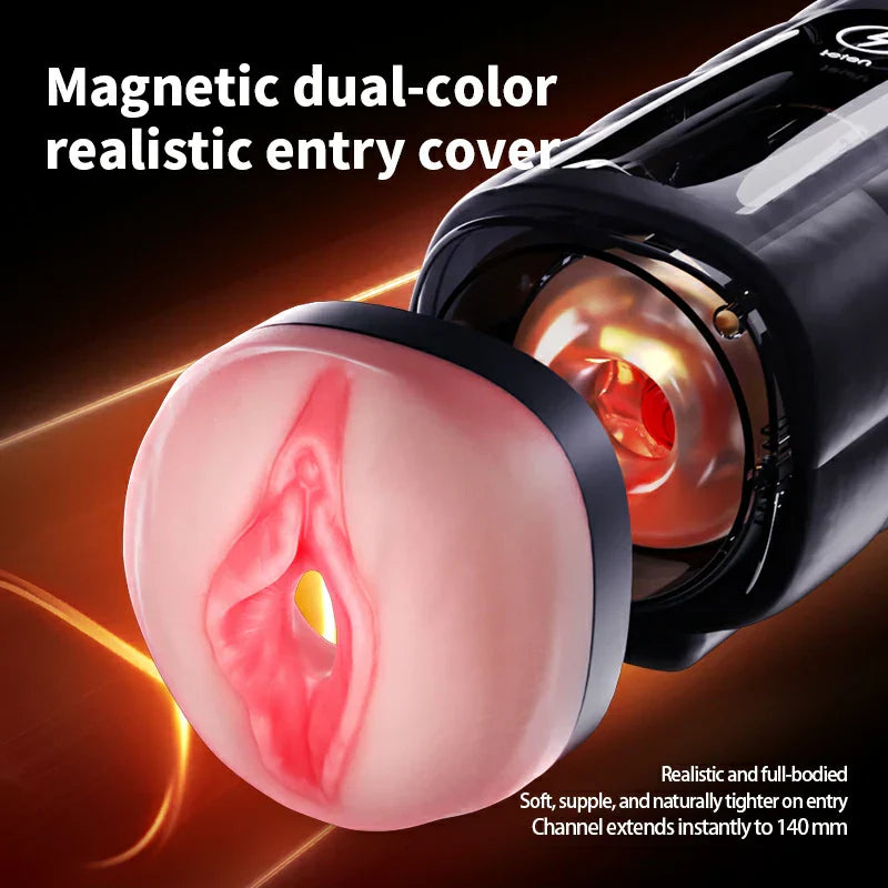 Leten Zero Gravity: Luxury 168-LED Light-Heating Auto Stroker with Vibration