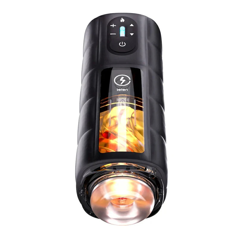 Leten Zero Gravity: Luxury 168-LED Light-Heating Auto Stroker with Vibration