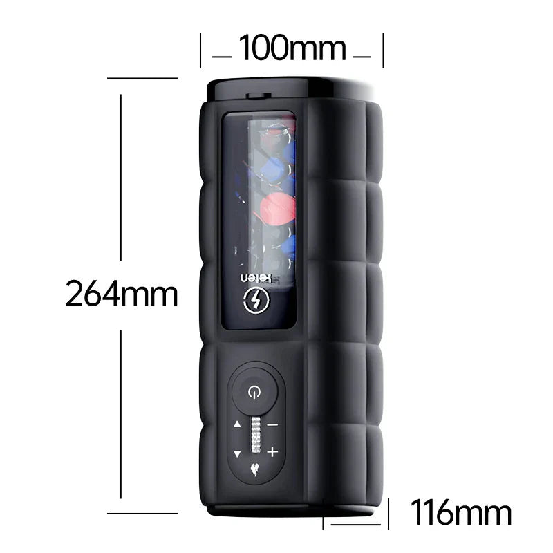 Leten Zero Gravity: Luxury 168-LED Light-Heating Auto Stroker with Vibration