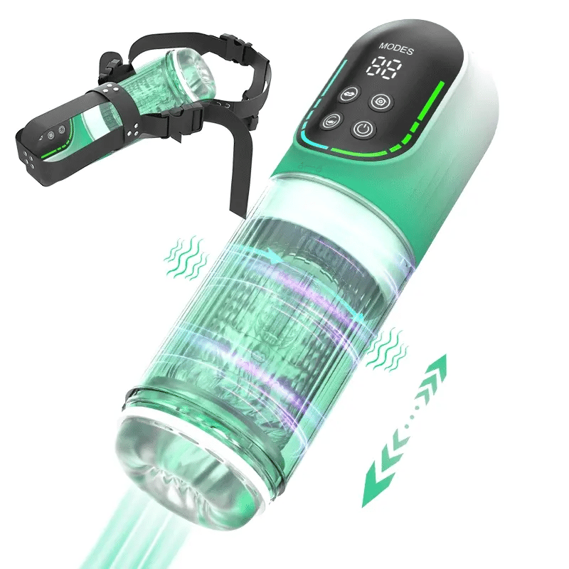 XR4: Waterproof Blowjob Machine 5-in-1 Sucking, Thrusting, Rotating & Vibrating