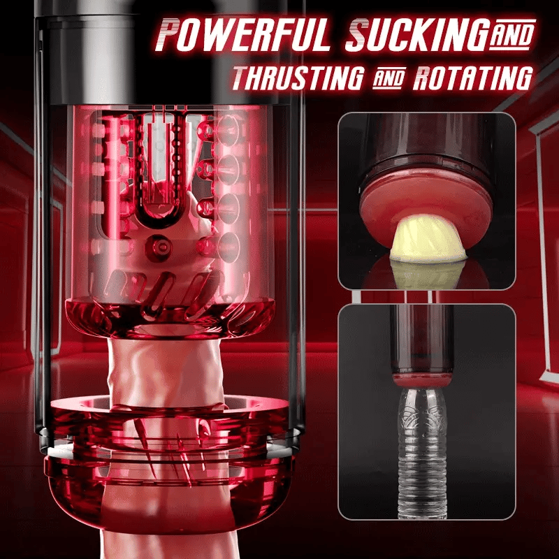 XR4: Pro App Blowjob Machine Sucking Thrusting Rotating Vibrating Waterproof