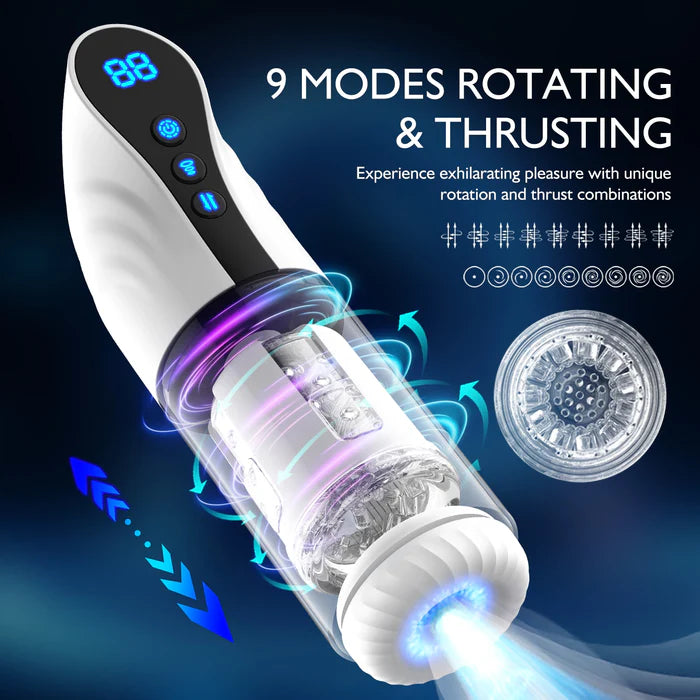 XS17:  Blowjob Machine 3-in-1 Automatic Sucking, Rotating & Thrusting