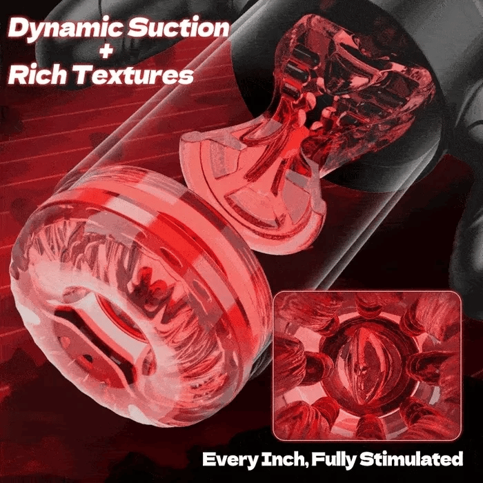 XS5: Blowjob Machine Sucking, Rotating & Thrusting with Detachable Handle