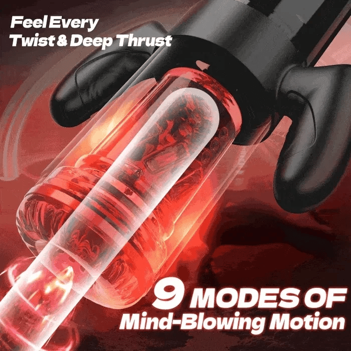 XS5: Blowjob Machine Sucking, Rotating & Thrusting with Detachable Handle