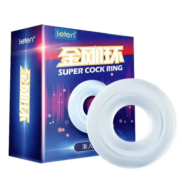 PR14 Super Cock Ring by Leten: Premium Silicone Stamina Ring
