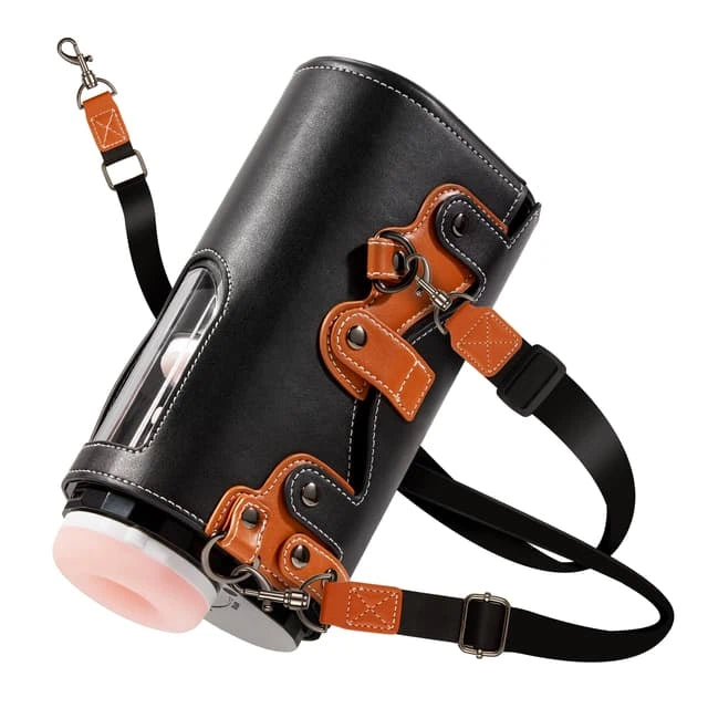 XT2 Pro: Hands-Free Telescopic Masturbator | Ultra-Gentle Stamina Trainer with Leather Harness