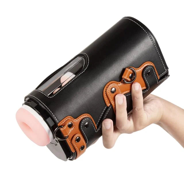 XT2 Pro: Hands-Free Telescopic Masturbator | Ultra-Gentle Stamina Trainer with Leather Harness