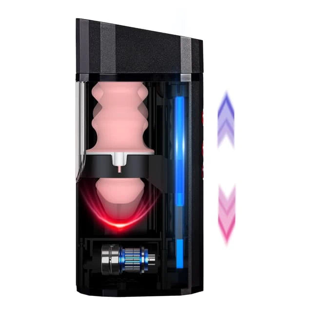 XT2 Pro: Hands-Free Telescopic Masturbator | Ultra-Gentle Stamina Trainer with Leather Harness