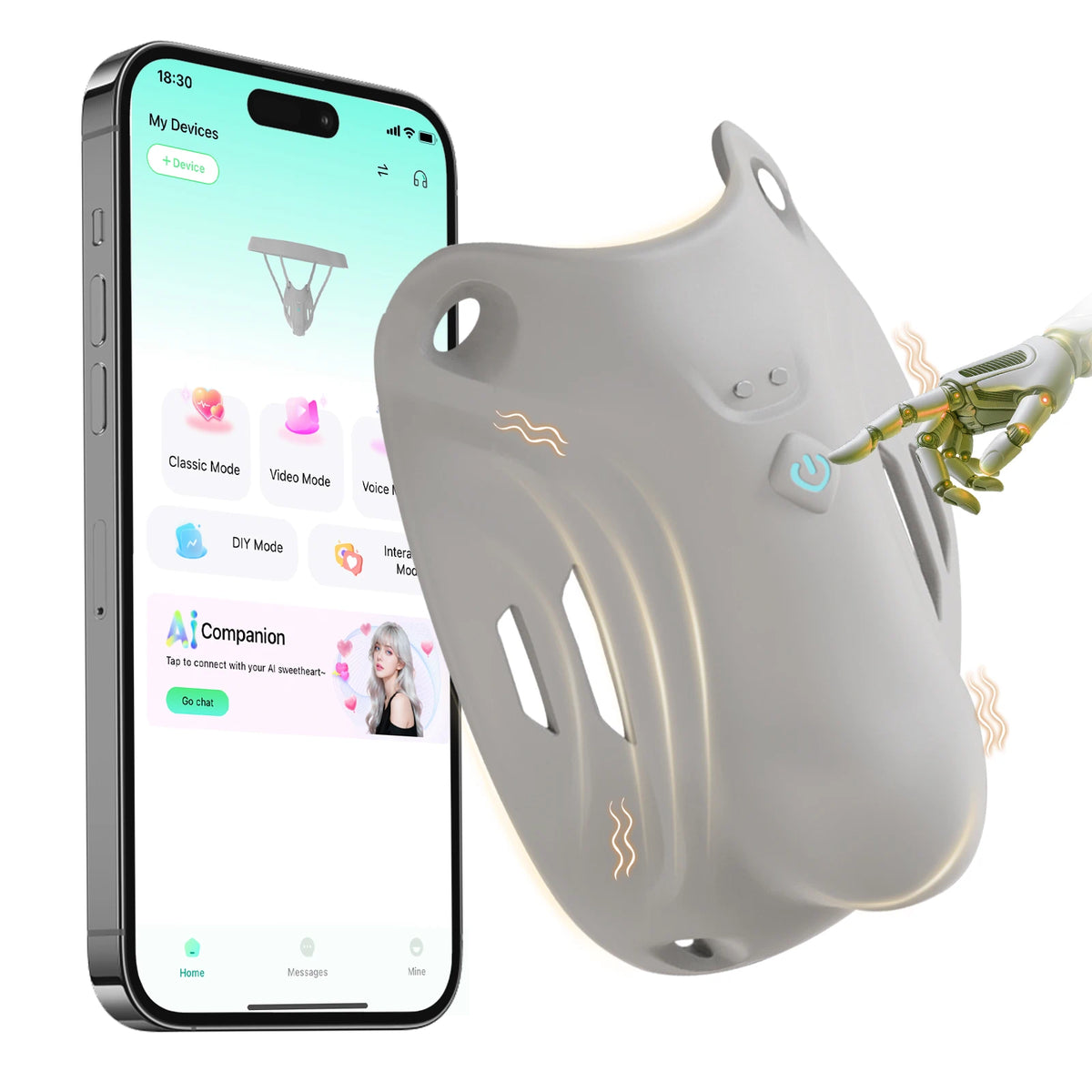 XM1: Discreet Wearable Male Vibrator Massager | Whisper-Quiet Stamina Trainer