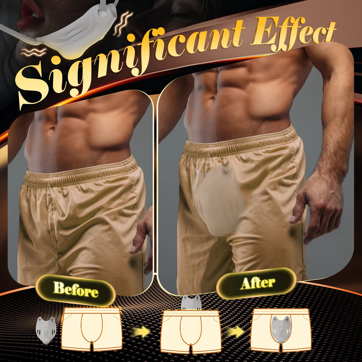 XM1: Discreet Wearable Male Vibrator Massager | Whisper-Quiet Stamina Trainer