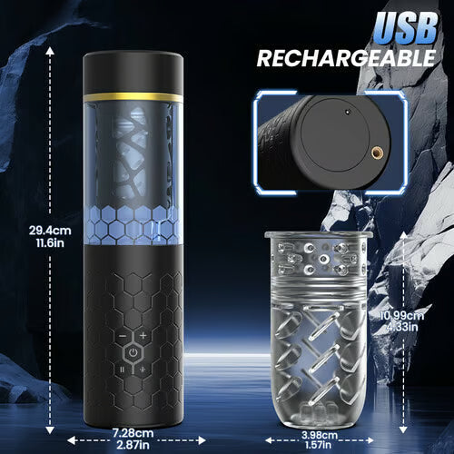 XR11: Hands-Free Male Masturbator 10 Thrusting & Rotating & Suction Base