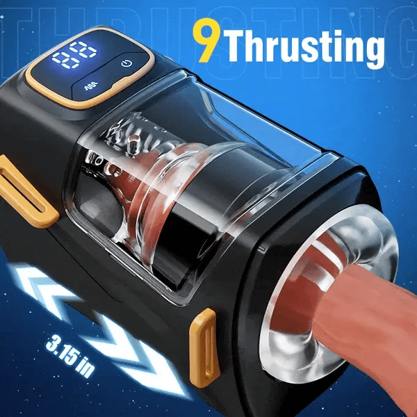 XT2: Wearable Male Masturbator 9 Thrusting Modes Vibrating & Adjustable Strap