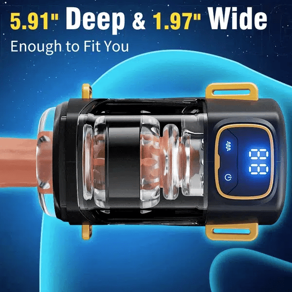 XT2: Wearable Male Masturbator 9 Thrusting Modes Vibrating & Adjustable Strap