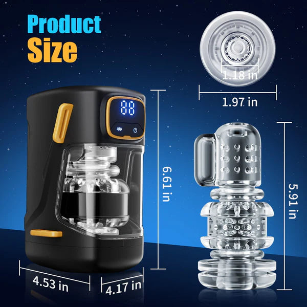 XT2: Wearable Male Masturbator 9 Thrusting Modes Vibrating & Adjustable Strap