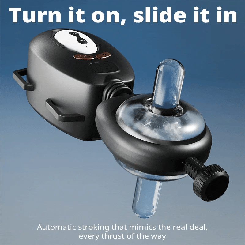 XT11: Hands-Free Masturbator Adjustable Stroking & Vibrating Strap-On
