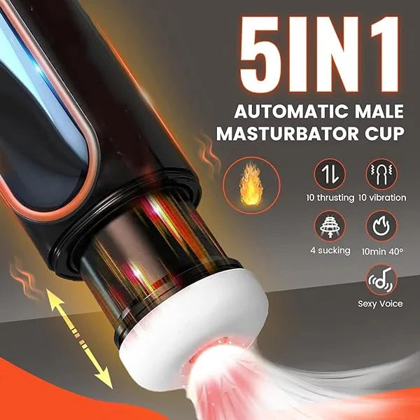 XT1: Hands-Free Masturbator Automatic Thrusting, Sucking & Vibrating
