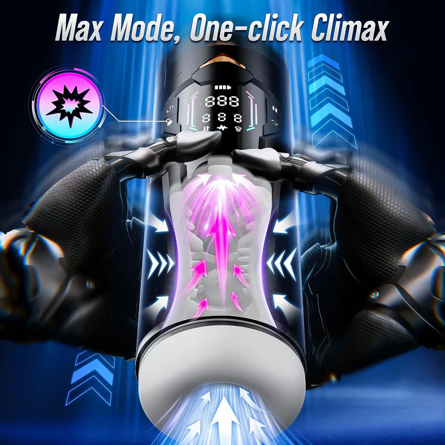 XT4: Hands-Free Masturbator Squeeze-Sucking Thrusting Vibrating