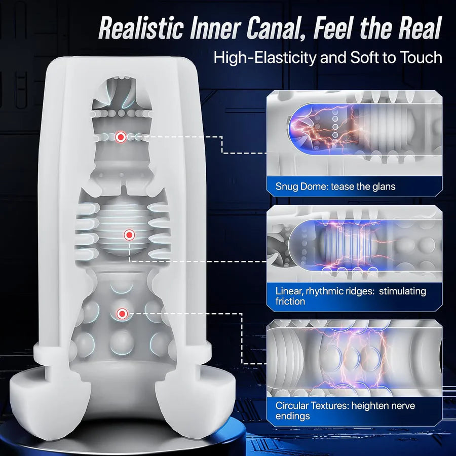 XT4: Hands-Free Masturbator Squeeze-Sucking Thrusting Vibrating