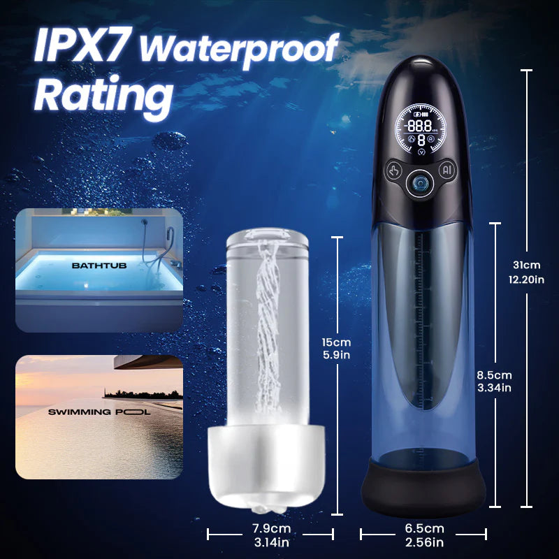 Bathfun Pro Smart Hydro Penis Pump with AI Control & Digital Display