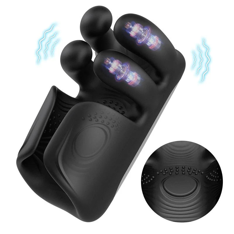 XG21: Male Vibrator 10-Speed Finger-Pinching & Flapping Stimulator
