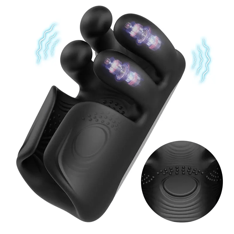 XG21 Male Vibrator: 10-Speed Finger-Pinching & Flapping Stimulator