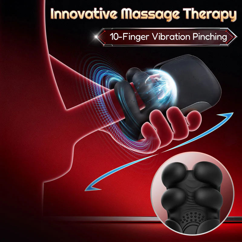 XG21 Male Vibrator: 10-Speed Finger-Pinching & Flapping Stimulator