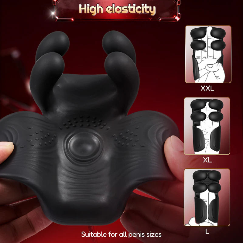 XG21: Male Vibrator 10-Speed Finger-Pinching & Flapping Stimulator