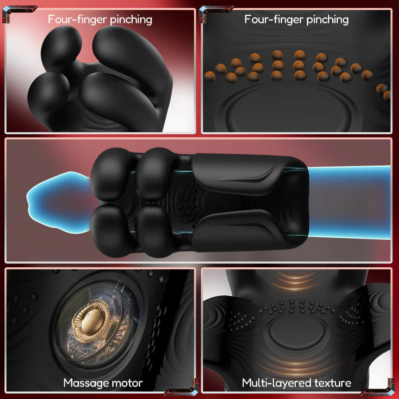XG21: Male Vibrator 10-Speed Finger-Pinching & Flapping Stimulator