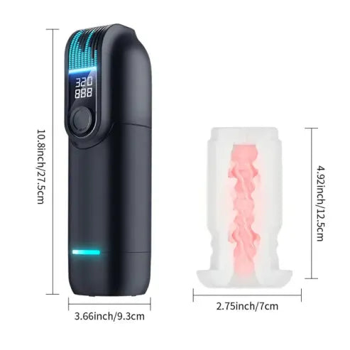 Leten Black Hole Pro: Dual Heating Auto Stroker with Stepless Speed Control
