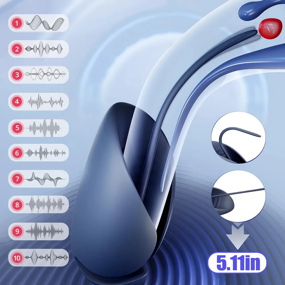 XG6: Male Vibrator 3-in-1 Triple Stimulation with Urethral Sounding Plug