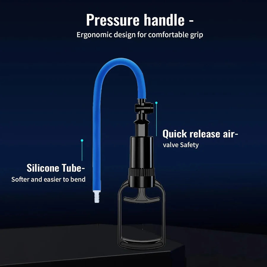 ClassiMax: Premium T-Handle Penis Pump with Quick-Release Lock