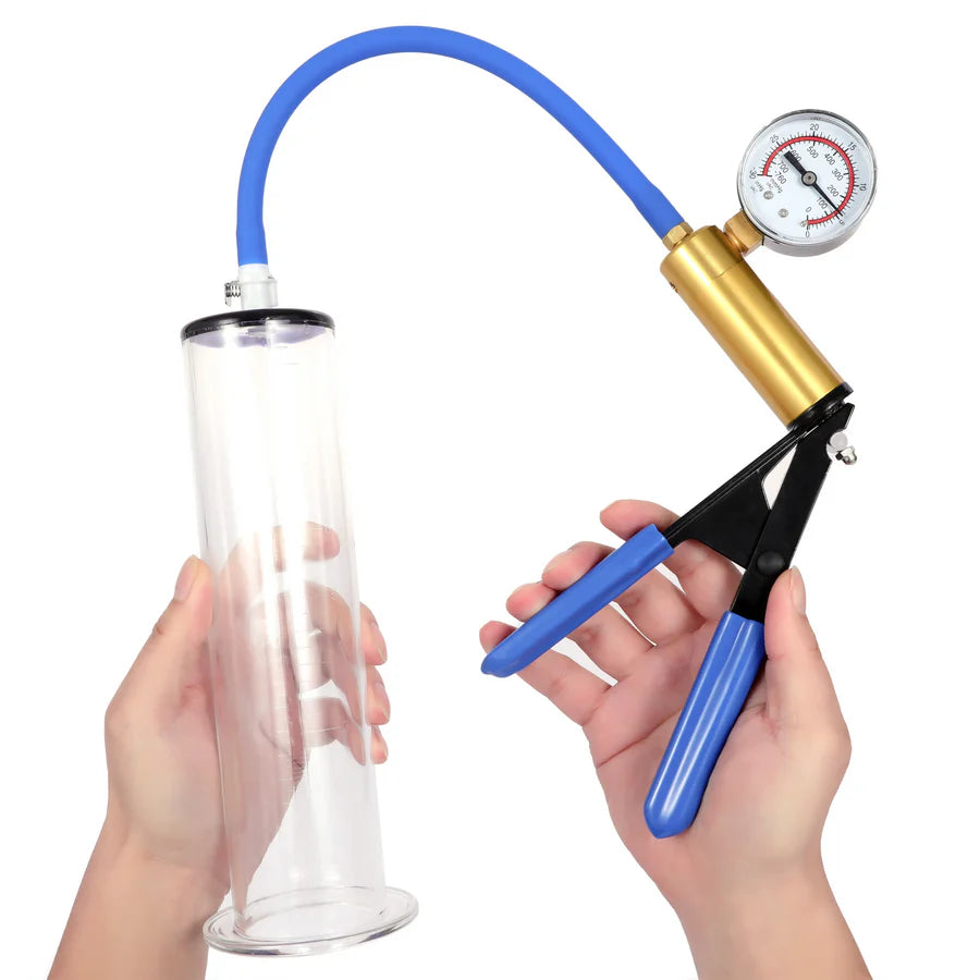 LuxaMax: Premium Penis Pump with Scissor-Grip & Brass Body