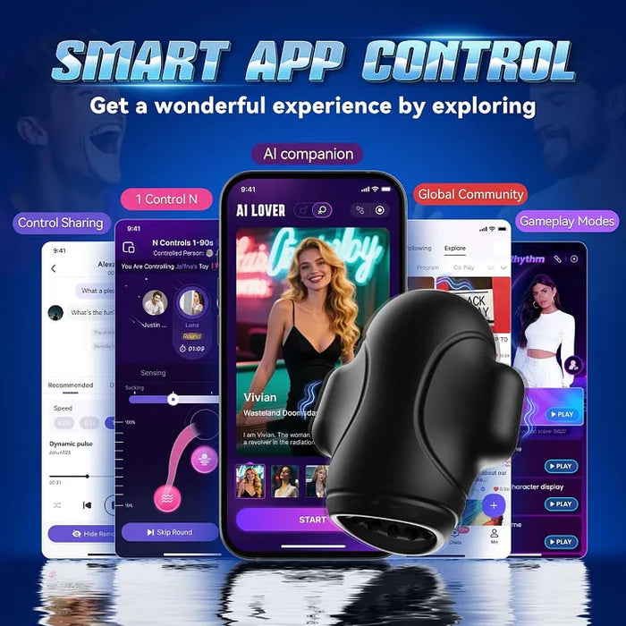 XG1 Pro: Smart Penis Vibrator Triple-Motor Licking & Vibration Stimulator