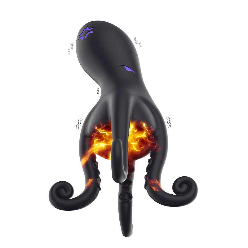 XG11: Hands-Free Octopus Penis Vibrator with C-Ring Support