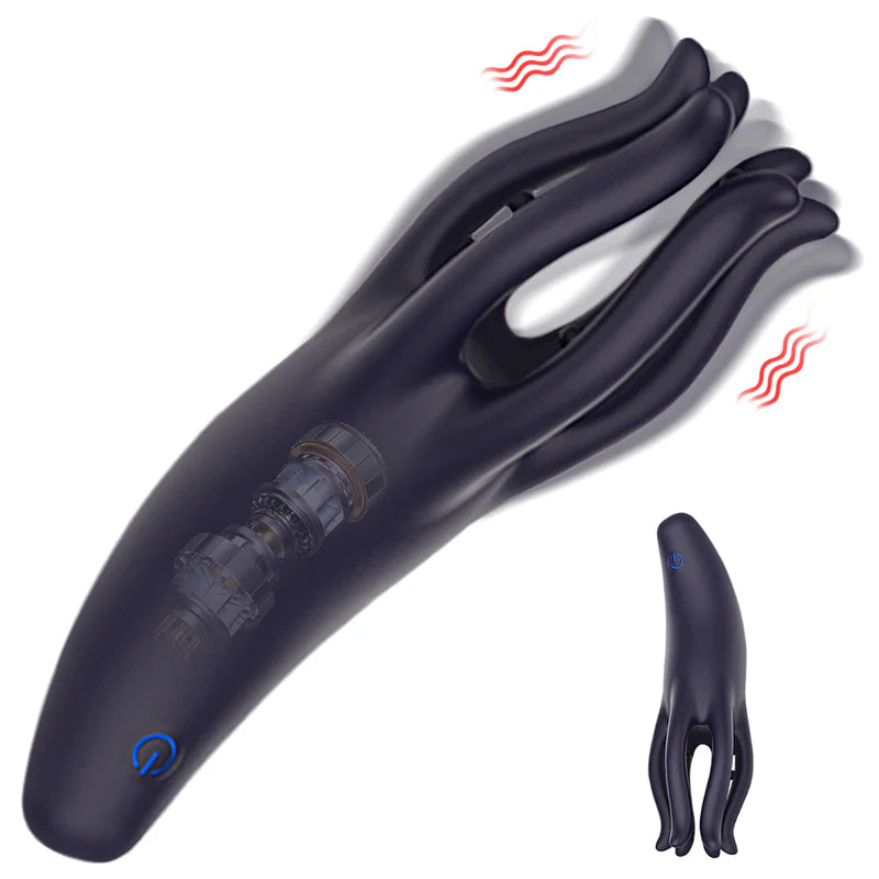 XG17: Penis Vibrator Slim Octopus Tentacle Glans Trainer (10-Speed)