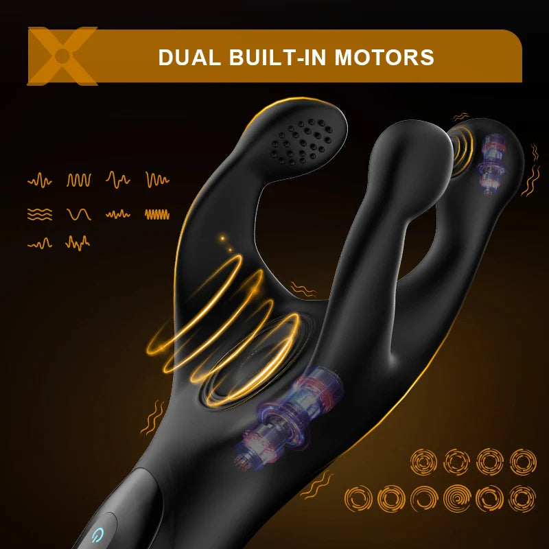XG9: Penis Vibrator 3-Claw Patting & Vibrating Glans Trainer