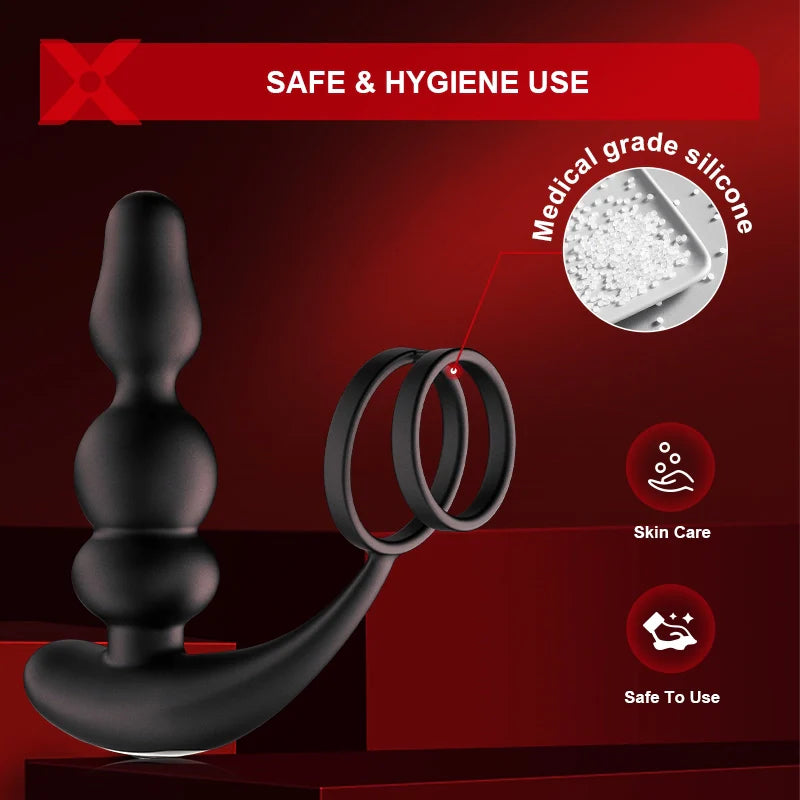 PM14: Prostate Massager Rotating Vibrating Wireless Remote Control