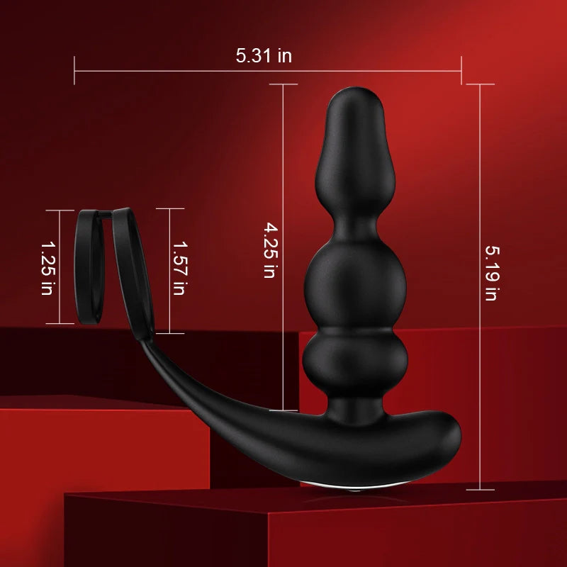 PM14 Prostate Massager: Rotating Vibrating Wireless Remote Control